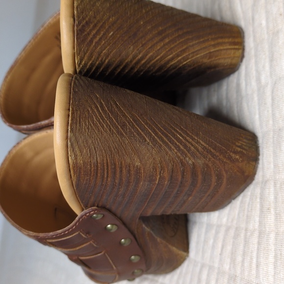 Kork Ease Leather Platform Mules / Clogs - Picture 6 of 13